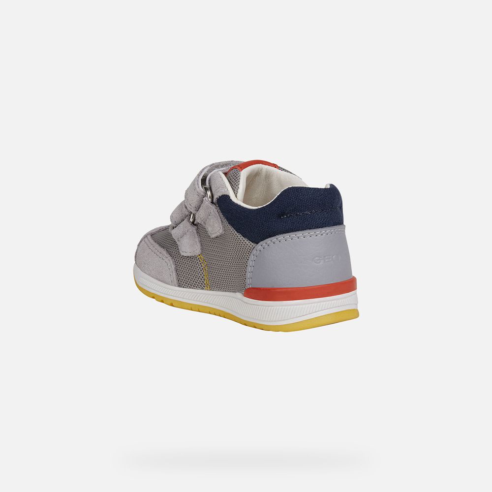 Geox Sneakers Grey Rishon Boy - Geox Baby Shoes - BPWJLN906